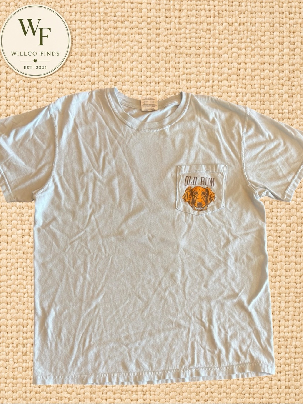 Old Row Good Boys Club Dog Graphic Pocket Tee Men’s Medium Comfort Colors